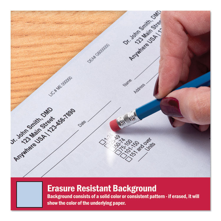 DocuGard™ Medical Security Papers, 24 lb Bond Weight, 8.5 x 11, Blue, 500/Ream (PRB04541) Each