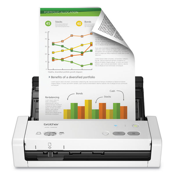 Brother ADS1250W Wireless Compact Color Desktop Scanner with Duplex (BRTADS1250W)