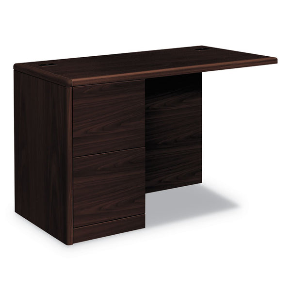 HON 10700 Series Full Left Pedestal Return, 48w x 24d x 29 1/2h, Mahogany (HON10712LNN)