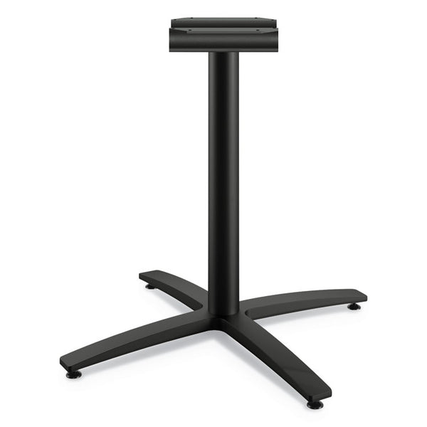 HON® Between Seated-Height X-Base for 42" Table Tops, 32.68w x 29.57h, Black (HONBTX30LCBK)