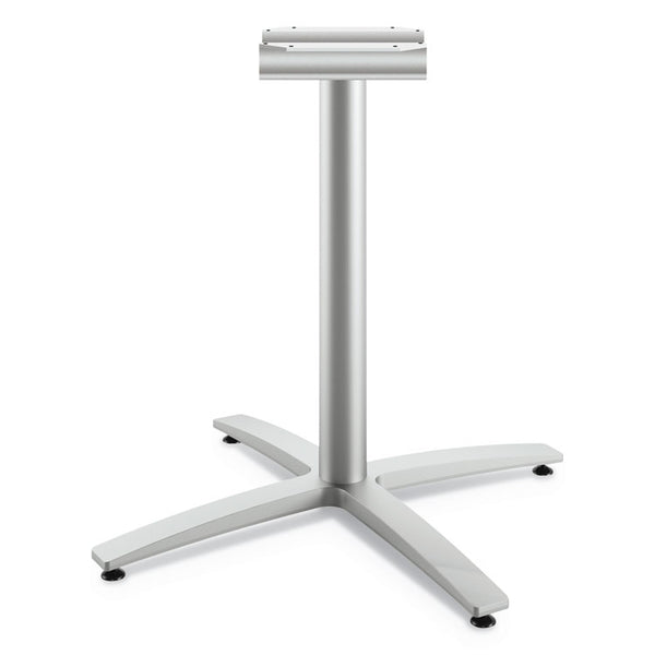 HON® Between Seated-Height X-Base for 30" to 36" Table Tops, 26.18w x 29.57h, Silver (HONBTX30SPR8)