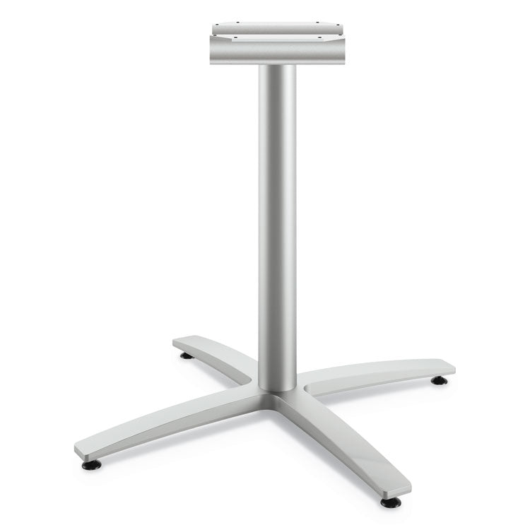 HON® Between Seated-Height X-Base for 30" to 36" Table Tops, 26.18w x 29.57h, Silver (HONBTX30SPR8) Each