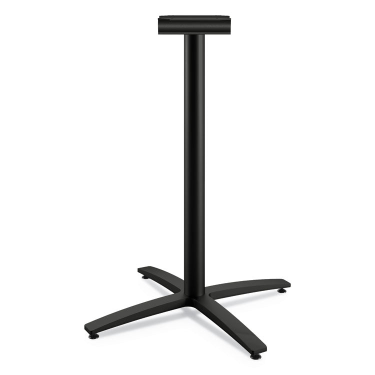 HON® Between Standing-Height X-Base for 42" Table Tops, 32.68w x 41.12h, Black (HONBTX42LCBK)