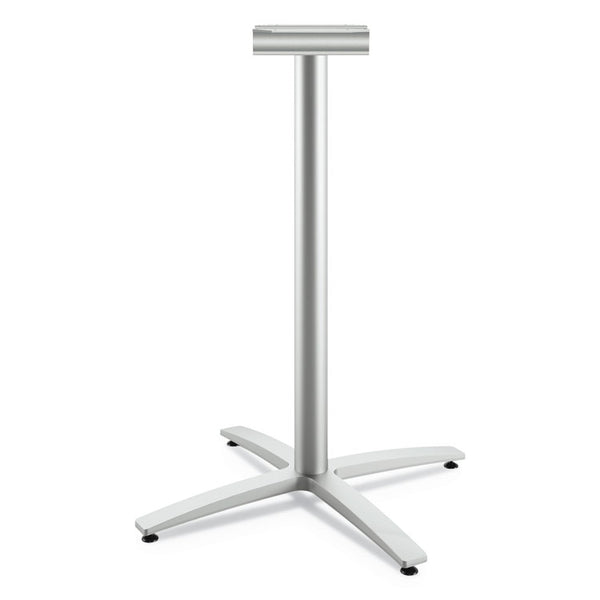 HON® Between Standing-Height X-Base for 30" to 36" Table Tops, 26.18w x 41.12h, Silver (HONBTX42SPR8)