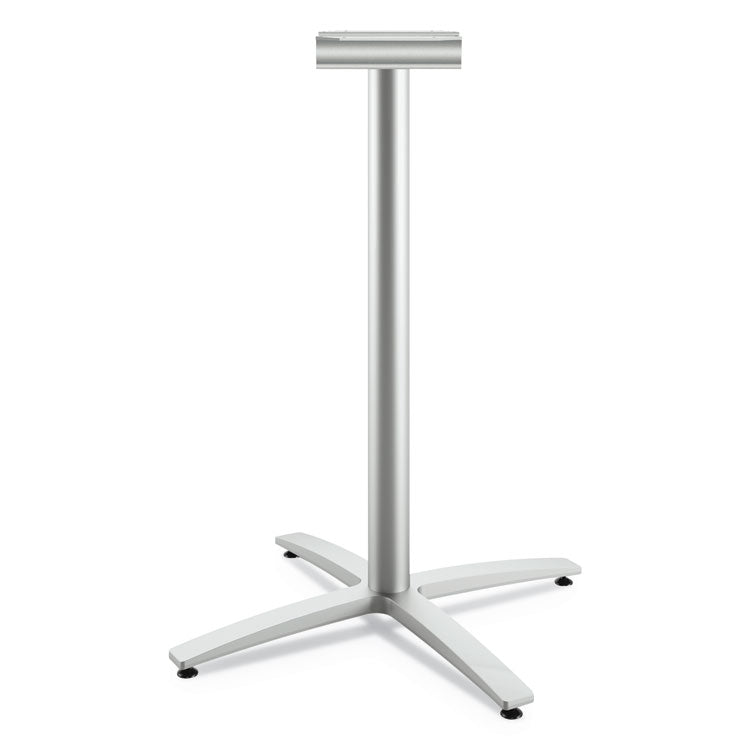 HON® Between Standing-Height X-Base for 30" to 36" Table Tops, 26.18w x 41.12h, Silver (HONBTX42SPR8) Each