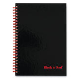 Black n' Red™ Hardcover Twinwire Notebooks, SCRIBZEE Compatible, 1-Subject, Wide/Legal Rule, Black Cover, (70) 9.88 x 6.88 Sheets (JDK400110532) Each