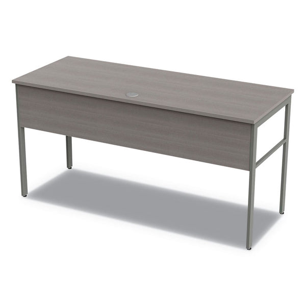 Linea Italia® Urban Series Desk Workstation, 59" x 23.75" x 29.5", Ash (LITUR601ASH)