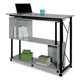 Safco® Mood Standing Height Desk, 53.25" x 21.75" x 42.25", Gray (SAF1904GR)