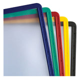 Durable® SHERPA Vario Replacement Panels, 1 Section, Clear Panel Assorted Color Borders, 5/Pack (DBL566600)