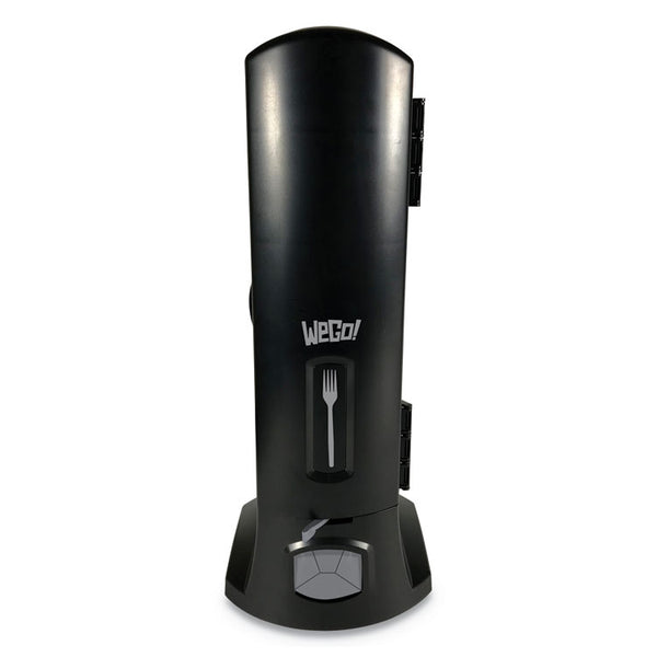WeGo Dispenser, Forks, 10.22 x 12.5 x 23.75, Black (WEG56101100)