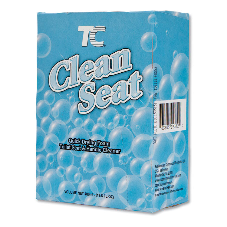 Rubbermaid® Commercial TC Clean Seat Foaming Refill, Unscented, 400mL Box, 12/Carton (RCP402312) Case of 12