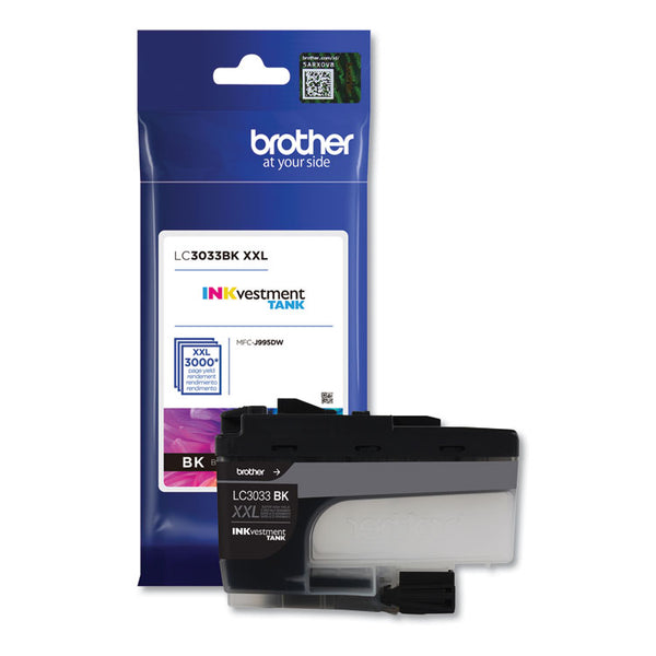 Brother LC3033BK INKvestment Super High-Yield Ink, 3,000 Page-Yield, Black (BRTLC3033BK)