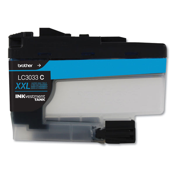 Brother LC3033C INKvestment Super High-Yield Ink, 1,500 Page-Yield, Cyan (BRTLC3033C)