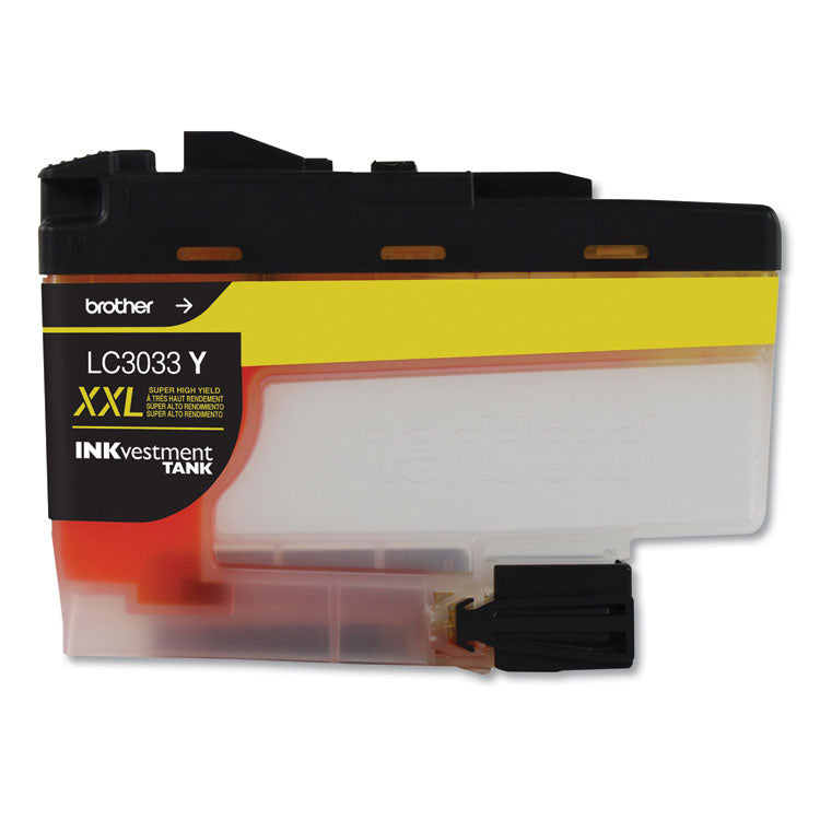 Brother LC3033Y INKvestment Super High-Yield Ink, 1,500 Page-Yield, Yellow (BRTLC3033Y)