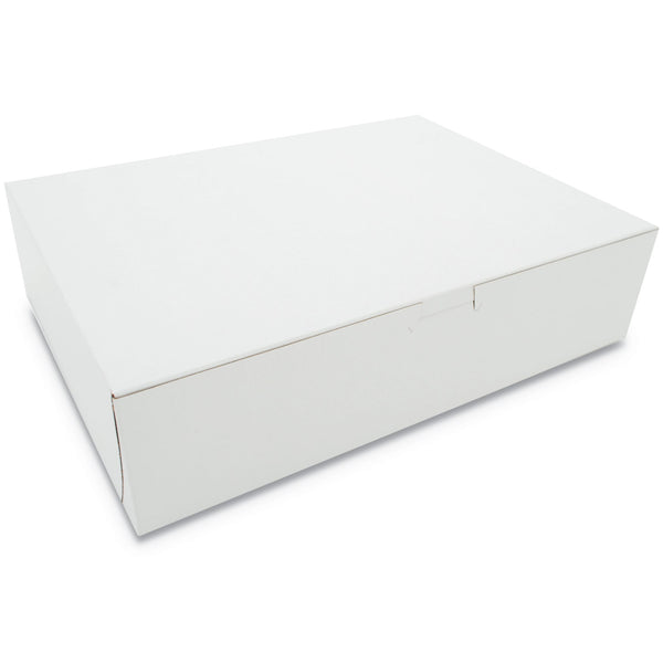 SCT® White One-Piece Non-Window Bakery Boxes, 12 x 9 x 3, White, Paper, 200/Carton (SCH0983) Case of 200
