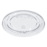 SOLO® PETE Plastic Flat Cold Cup Lids, Fits 12 oz to 24 oz Cups, Clear, 1,000/Carton (DCC626TP)