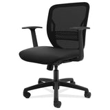 HON Task Chair, MeshBack, Fixed Arms, 25-3/4"x25-1/4"x38-1/4", Black (HONGVFMZ1ACCF10)