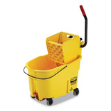 Rubbermaid® Commercial WaveBrake 2.0 Bucket/Wringer Combos, Side-Press, 44 qt, Plastic, Yellow (RCPFG618688YEL) Each