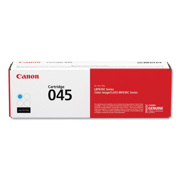 Canon® 1241C001 (045) Toner, 1,300 Page-Yield, Cyan (CNM1241C001) Each