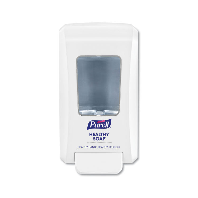 PURELL® FMX-20 Soap Push-Style Dispenser, 2,000 mL, 4.68 x 6.5 x 11.66, For K-12 Schools, White (GOJ524006) Case of 6