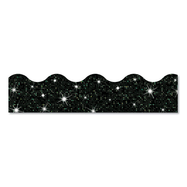 TREND® Terrific Trimmers Sparkle Border, 2.75" x 32 ft, Black (TEPT91417) Each