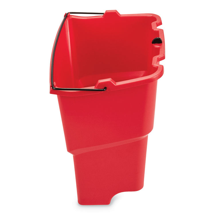 Rubbermaid® Commercial WaveBrake 2.0 Dirty Water Bucket, 18 qt, Plastic, Red (RCP2064907) Each