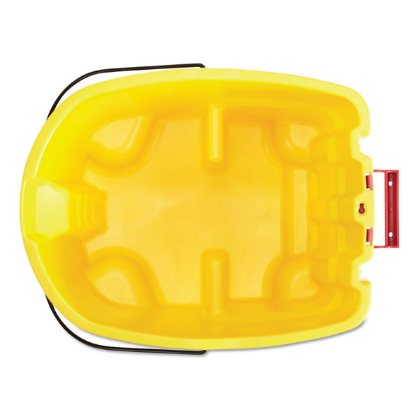 Rubbermaid® Commercial WaveBrake 2.0 Bucket, 8.75 gal, Plastic, Yellow (RCPFG757088YEL)