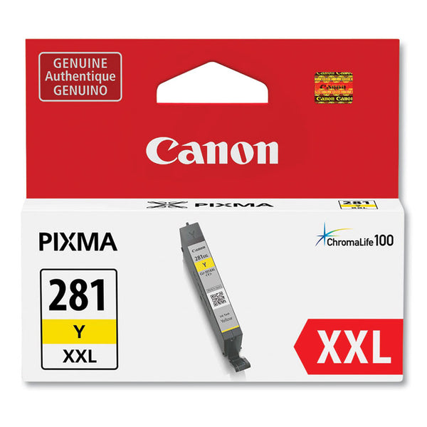 Canon® 1982C001 (CLI-281XXL) ChromaLife100 Ink, Yellow (CNM1982C001)