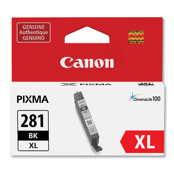 Canon® 2037C001 (CLI-281) ChromaLife100 Ink, Black (CNM2037C001)