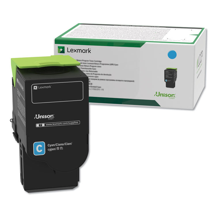 Lexmark™ 78C10C0 Return Program Toner, 1,400 Page-Yield, Cyan (LEX78C10C0) Each