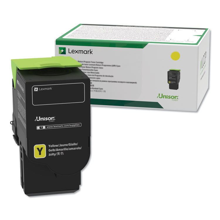 Lexmark™ C241XY0 Return Program Extra High-Yield Toner, 3,500 Page-Yield, Yellow (LEXC241XY0)