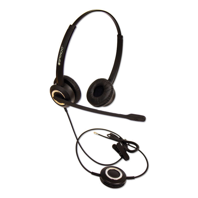 Spracht ZuM ZuMRJ9B Binaural Over The Head Headset, Black (SPTZUMRJ9B) Each