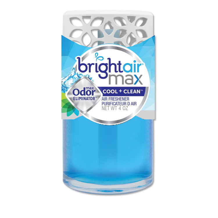 BRIGHT Air® Max Scented Oil Air Freshener, Cool and Clean, 4 oz, 6/Carton (BRI900439) Case of 6