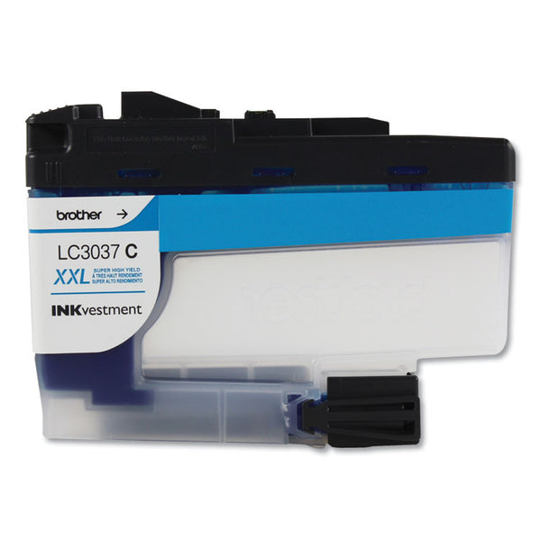 Brother LC3037C INKvestment Super High-Yield Ink, 1,500 Page-Yield, Cyan (BRTLC3037C)