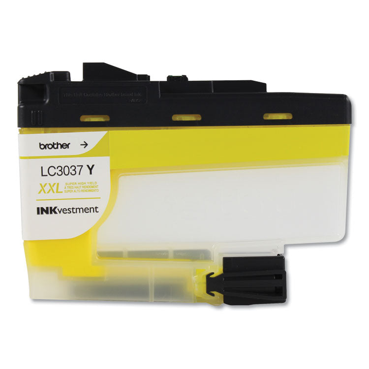 Brother LC3037Y INKvestment Super High-Yield Ink, 1,500 Page-Yield, Yellow (BRTLC3037Y) Each
