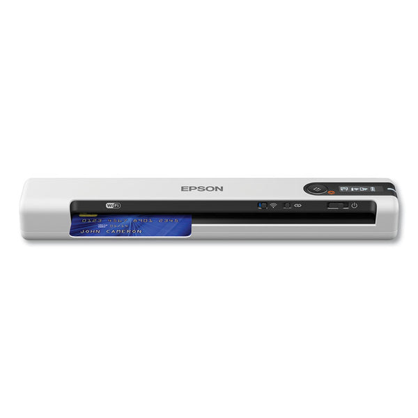 Epson® DS-80W Wireless Portable Document Scanner, 600 dpi Optical Resolution, 1-Sheet Auto Document Feeder (EPSB11B253202)