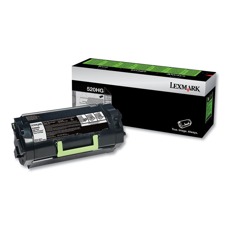 Lexmark™ 52D0H0G Return Program High-Yield Toner, 25,000 Page-Yield, Black (LEX52D0H0G)