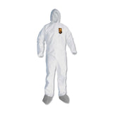 KleenGuard™ A45 Liquid and Particle Protection Surface Prep/Paint Coveralls, Medium, White, 25/Carton (KCC48972) Case of 25