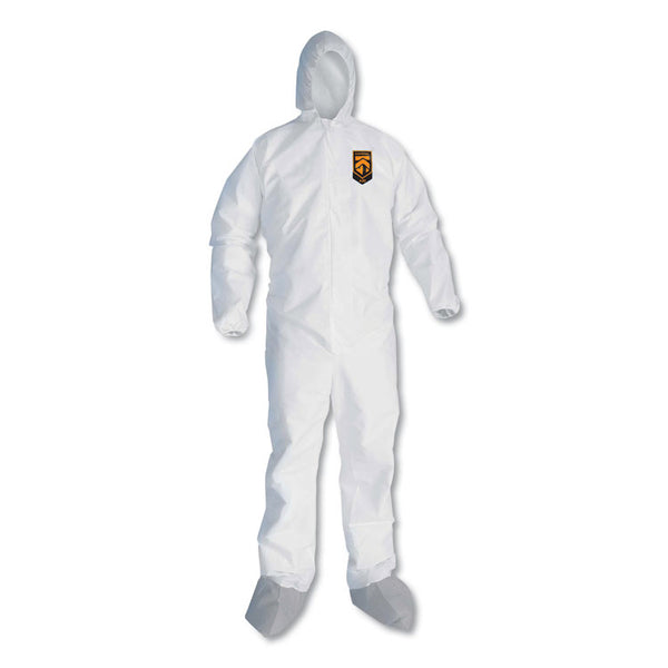KleenGuard™ A45 Liquid/Particle Protection Surface Prep/Paint Coveralls, X-Large, White, 25/Carton (KCC48974) Case of 25
