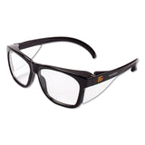 KleenGuard™ Maverick Safety Glasses, Black, Polycarbonate Frame, Clear Lens, 12/Box (KCC49309)