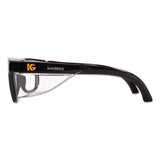KleenGuard™ Maverick Safety Glasses, Black, Polycarbonate Frame, Clear Lens, 12/Box (KCC49309) Box of 12