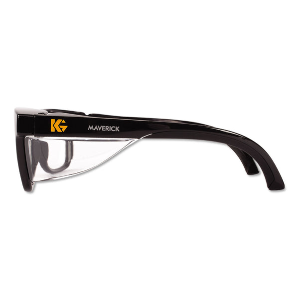 KleenGuard™ Maverick Safety Glasses, Black, Polycarbonate Frame, Clear Lens, 12/Box (ANS49309) Box of 12