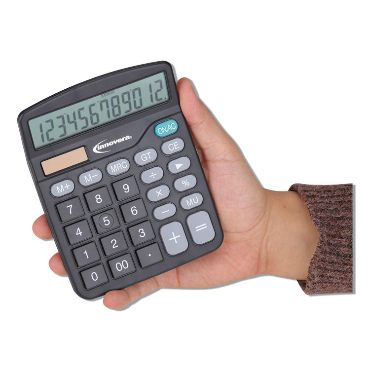 Innovera® 15923 Desktop Calculator, 12-Digit LCD (IVR15923) Each