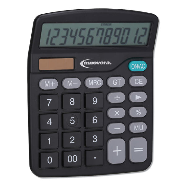 Innovera® 15923 Desktop Calculator, 12-Digit LCD (IVR15923)