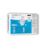 Seni® Active Super Unisex Adult Absorbent Underwear Pull On with Tear Away Seams Medium Disposable Moderate Absorbency (1163849_CS) 80/CS