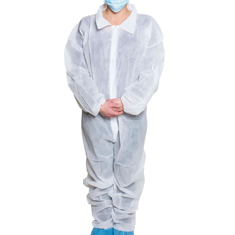 Dukal Coverall 3X-Large White Disposable NonSterile (918079_CS) 25/CS