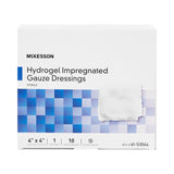McKesson Hydrogel Wound Dressing Impregnated 4 X 4 Inch Sterile (488936_BX) 10/BX