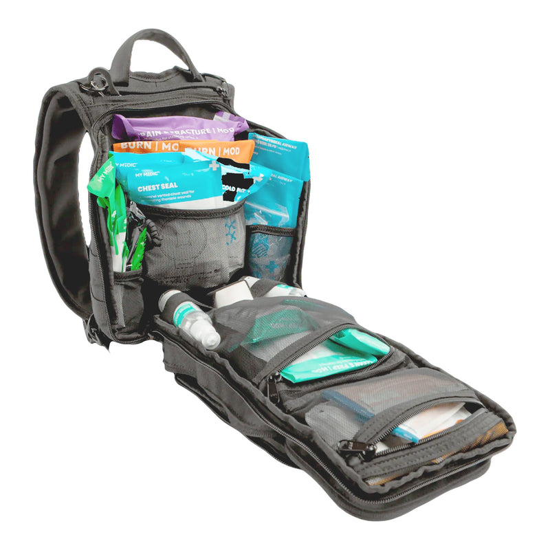 My Medic™ The MEDIC Standard First Aid Kit 10 Person Gray Standard Backpack (1242144_EA) 1/EA