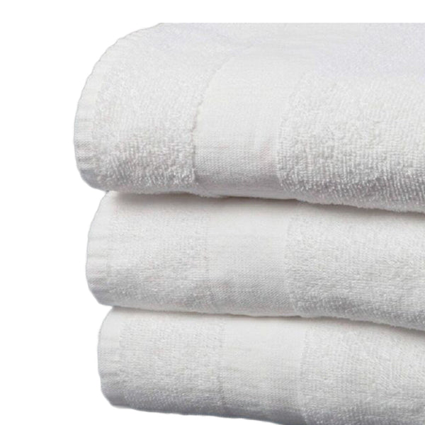 Lew Jan Textile Bath Towel 22 X 44 Inch Cotton White Reusable (1060342_DZ) 12/DZ