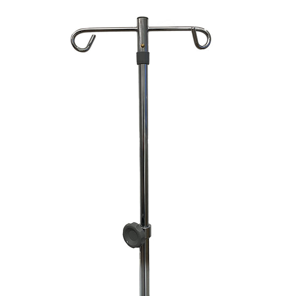 McKesson IV Stand Floor Stand 2 Hooks 5 Legs with Casters (1223671_EA) 1/EA